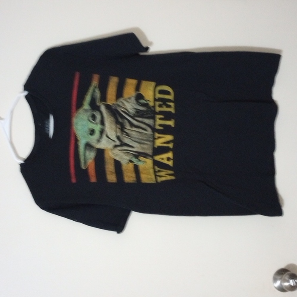 Star wars Yoda wanted t-shirt black men's size large